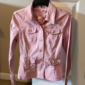 Pink women’s jean jacket